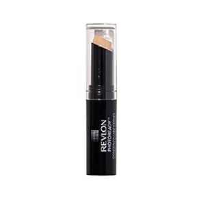 Revlon Concealer Stick, PhotoReady Face Makeup for All Skin Types, Longwear Medium- Full Coverage with Creamy Finish, Lightweight Formula, 002 Light, 0.11 Oz
