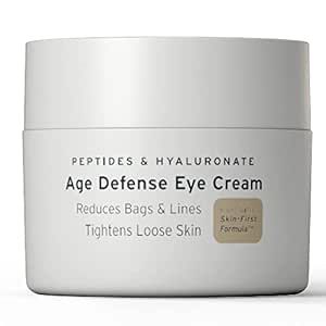 SUPPLY Age Defense Eye Cream - Powerful Anti-aging Eye Cream for Men - Reduces Bags, Puffiness, and Dark Circles - Natural, Paraben Free Eye Moisturizer - Peptides, Hyaluronic Acid, Caffeine Eye Cream