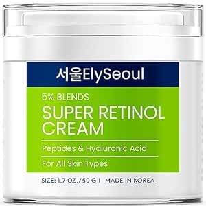 Retinol Cream, Retinol Face Moisturizer, Anti Wrinkle Cream For Face, Neck Firming, Retinol Eye Cream, Face Cream Anti Aging, Korean Skin Care Retinol Moisturizer, Collagen Retinol Hyaluronic Acid Cream