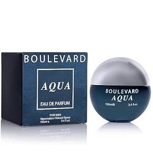 Urban Collection Boulevard Aqua for Men - Energizing & Refreshing with Its Marine Notes - Long-Lasting Fragrance that Can Carry Throughout the Day - Masculine Scent Balanced by Citrus Fruit Notes