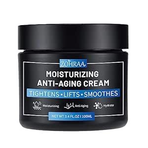 Men's Face Moisturizer Cream,Anti-Aging Cream For Men with Retinol, Hyaluronic Acid, Vitamins E, Jojoba Oil, Green Tea - Age Facial Skin Care - Day & Night Moisturizing Anti Wrinkle, 3.4 OZ