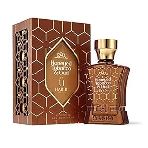 H HABIBI Honeyed Tobacco & Oud- Eau de Parfum For Men Long-Lasting Oud Cologne. Woody, Smokey, Sweet and Unique. Made with Rare Exotic Notes.Made In USA