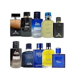 A CENTER Cologne for Men Natural Spray Perfume Long Lasting Wonderful Fragrance Gift Eau De Toilette for Daily Use 3.4 Fluid Ounce(Random 5PCS)