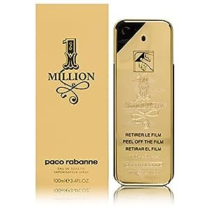 Paco Rabanne 1 Million Fragrance For Men - Fresh And Spicy - Notes Of Amber, Leather And Tangerine - Adds A Touch Of Irresistible Seduction - Ideal For Men With Rebellious Charm - Edt Spray - 3.4 Oz