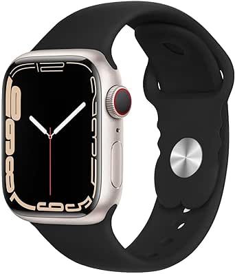 LANGXIAN Premium Silicone Compatible with Apple Watch Band 45mm 44mm 42mm 41mm 40mm 38mm, Sport Women Men Strap for iWatch Series 8 SE 7 6 5 4 3 2 1