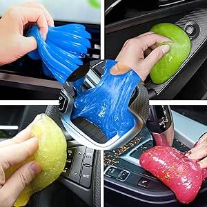 Car Cleaning Gel,2023 Car Accessories for Women and Man, 5-Pack Car Cleaning Supplies, Universal Car Detailing Kit,Auto Car Cleaning Kit Car Interior Cleaner for PC Tablet Laptop, Air Vents, Camera