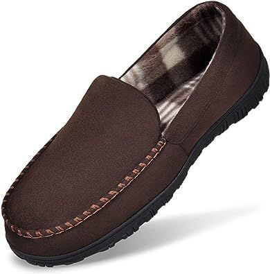 MIXIN Slippers for Men House Shoes Moccasin with Comfortable Memory Foam Indoor Outdoor