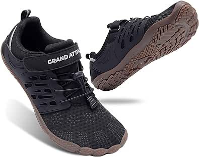 Grand Attack Men's Barefoot Shoes|Minimalist Cross-Trainer|Zero Drop Sole|Wide Toe Box
