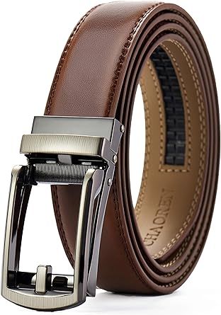 CHAOREN Mens Dress Belt - Ratchet Belt Leather 1 1/4" Comfort Click - Perfect Companion to Mens Dress Shoes
