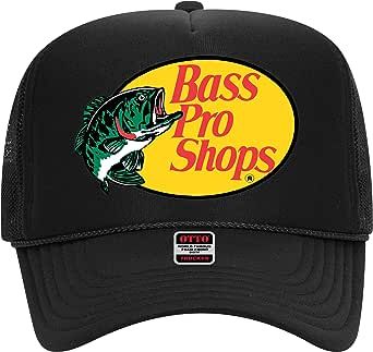 Bass Original Fishing Pro Foam Trucker Hat - Vintage Graphic Snapback Hat for Men and Women